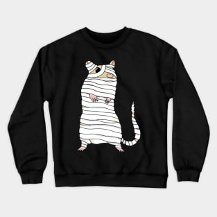 Gerbil Mummy (cute golden gerbil Halloween costume) Crewneck Sweatshirt